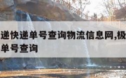 极兔速递快递单号查询物流信息网,极兔速递快递运单号查询